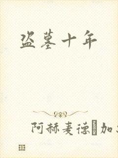盗墓十年封面