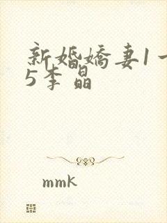 新婚娇妻1一25李晶