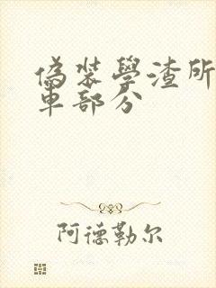 伪装学渣所有开车部分封面