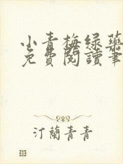 小青梅绿药全文免费阅读笔趣阁封面