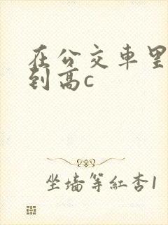 在公交车里c弄到高c