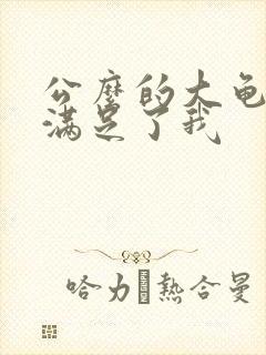 公么的大龟强大满足了我