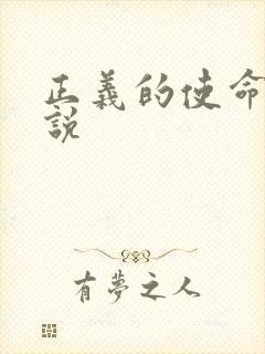 正义的使命 小说