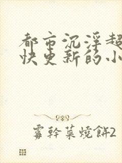 都市沉浮超前超快更新的小说