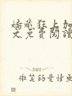 娇藏狂上加狂全文免费阅读笔趣阁