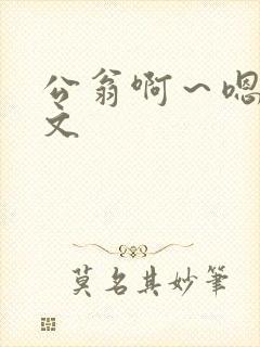 公翁啊～嗯啊h文