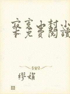 寂寞山村小说全本免费阅读