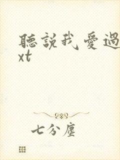 听说我爱过你txt