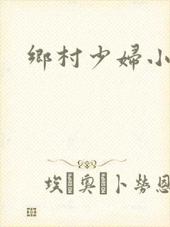 乡村少妇小说