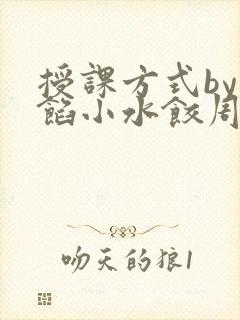 授课方式by肉馅小水饺周慈