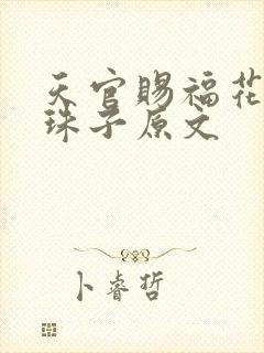 天官赐福花怜塞珠子原文
