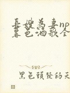 长嫂为妻npn暮色酒歌全文