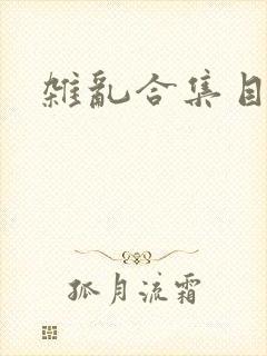 杂乱合集目录封面