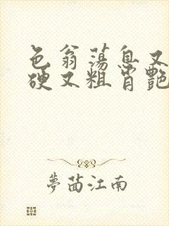 色翁荡息又大又硬又粗肖艳