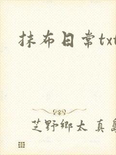 抹布日常txt