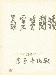 吴雪晴赵晓东小说免费阅读