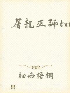 屠龙巫师txt封面