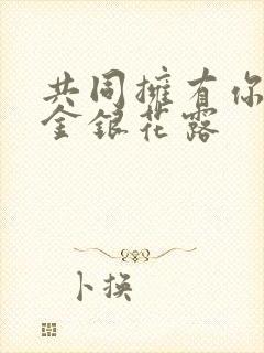 共同拥有你by金银花露