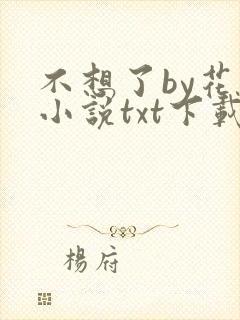 不想了by花卷小说txt下载封面