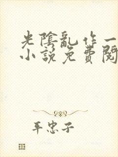 光阴乱作一团的小说免费阅读