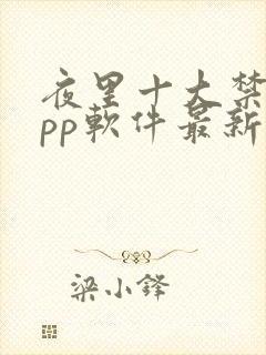 夜里十大禁用app软件最新章节