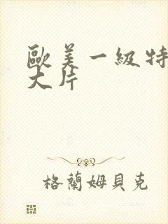 欧美一级特黄a大片封面