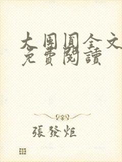 大团圆全文完整免费阅读封面