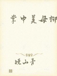 掌中美母柳玉茹