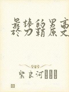 最棒的男高中生于刀鞘原文阅读封面