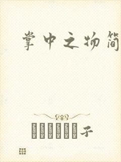 掌中之物简介封面