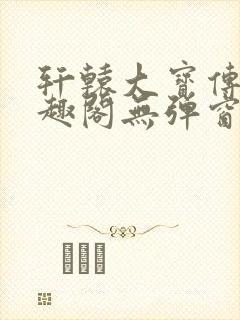 轩辕大宝传奇笔趣阁无弹窗封面