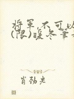 将军,不可以!(限)暖冬笔趣阁免费阅读