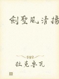 剑圣风清扬封面