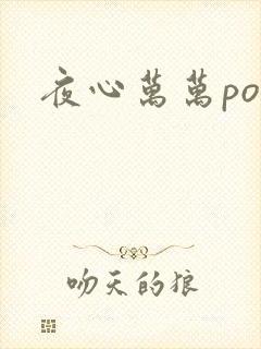 夜心万万po封面