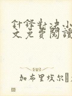 针锋对决小说全文免费阅读完整版