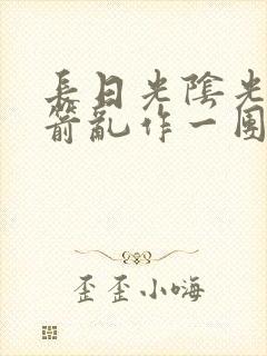 长日光阴光阴似箭乱作一团笔趣阁封面