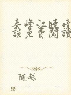 秦峰江晓晴的小说免费阅读