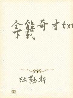 全能奇才txt下载