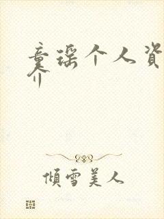 童瑶个人资料简介