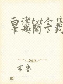 白洁txt全集笔趣阁下载封面