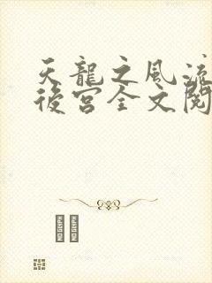 天龙之风流猎艳后宫全文阅读