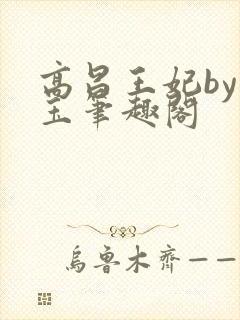 高昌王妃by黛玉笔趣阁