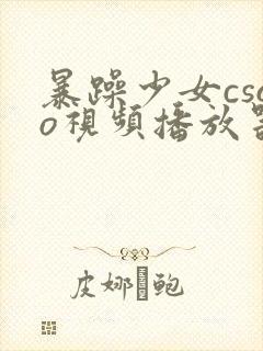 暴躁少女csgo视频播放器推荐