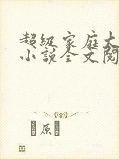 超级家庭大杂烩小说全文阅读