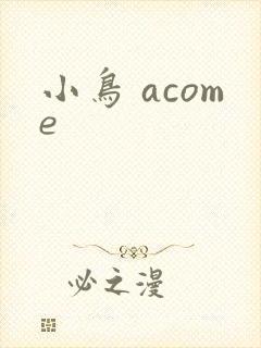 小鸟 acome
