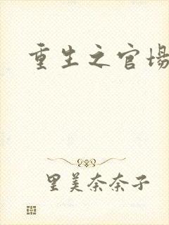 重生之官场风流封面