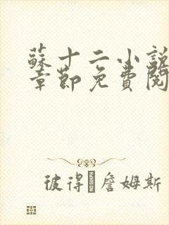 苏十二小说最新章节免费阅读全文