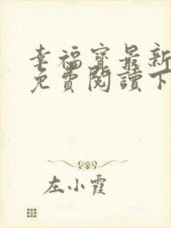 幸福宝最新章节免费阅读下载