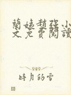 兰姨赵强小说全文免费阅读