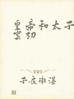 皇帝和太子妃h云初